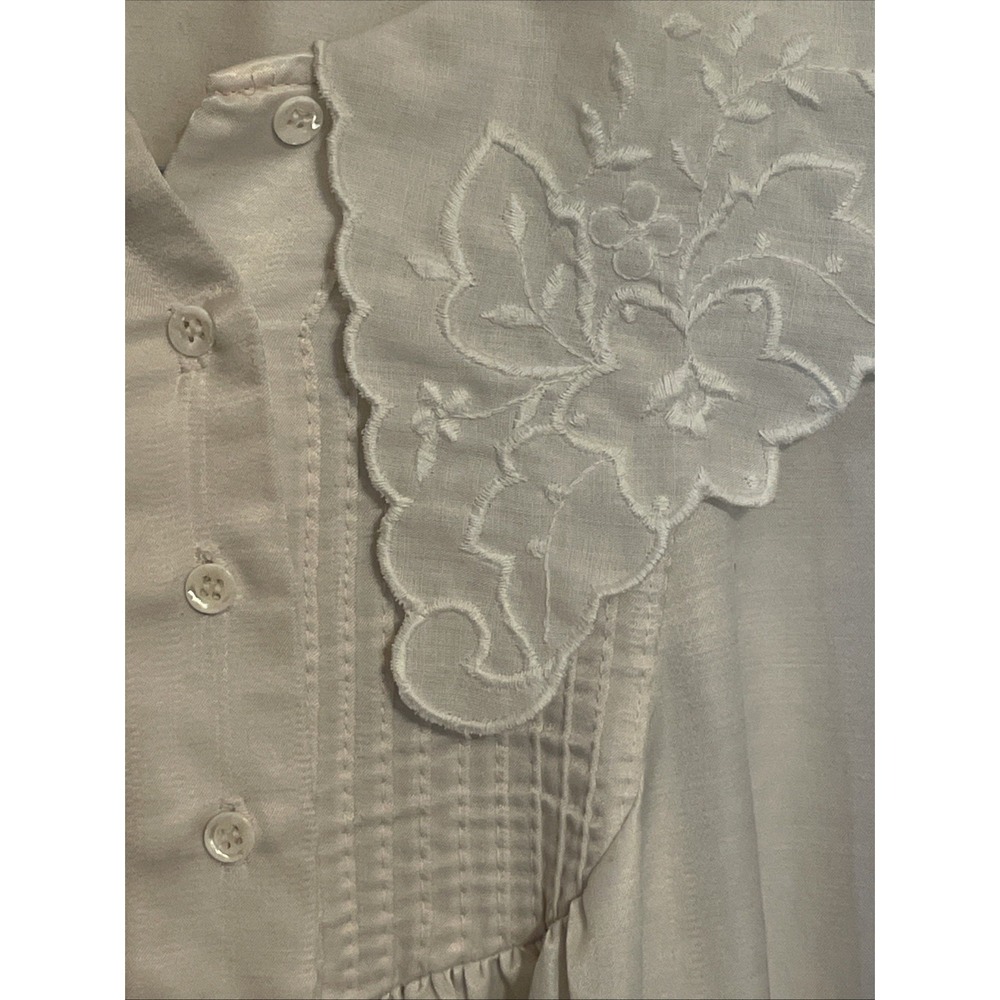 Vintage White Long Neiman‎ Marcus Night gown Large